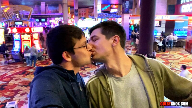 Colby Chambers and Mickey Knox enjoy a steamy bareback session in Vegas