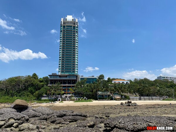 Colby Chambers fills Mickey Knox raw on a high rise balcony in Thailand