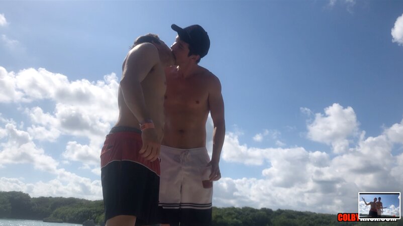 Colby Chambers and Mickey Knox celebrate two years with a vacation fuck