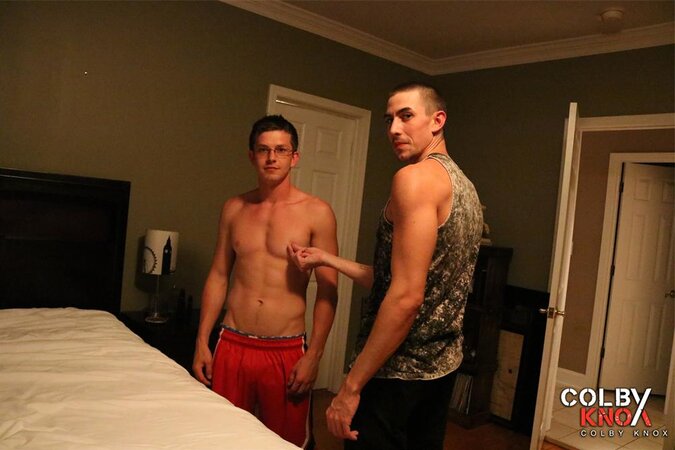 Colby Chambers and Mickey Knox play around with stud Jack Hunter