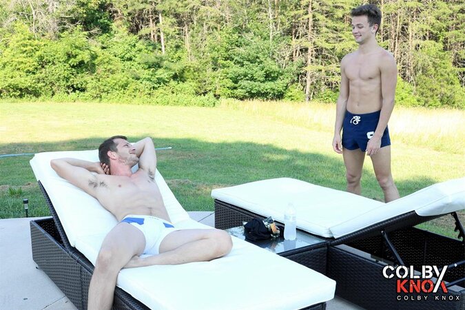 Mickey Knox and Logan Cross meet outdoors for some mutual assistance