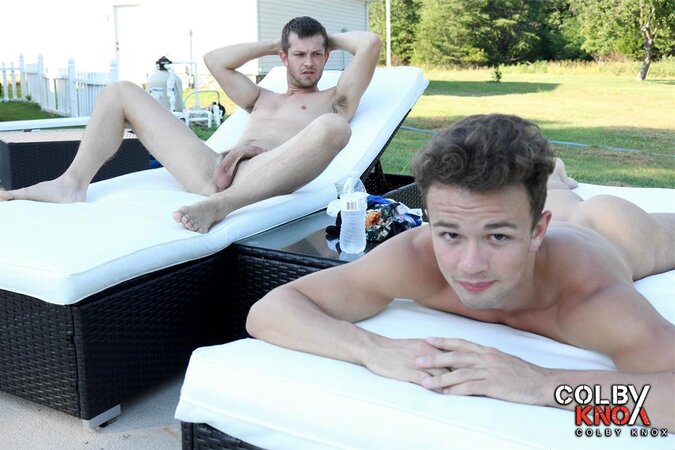 Mickey Knox and Logan Cross meet outdoors for some mutual assistance