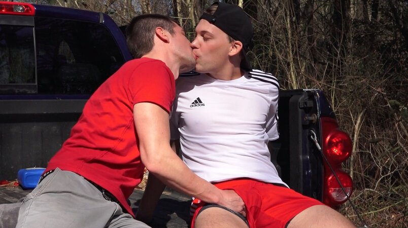 Colby Chambers and Parker Michaels hook up for a steamy car sex adventure