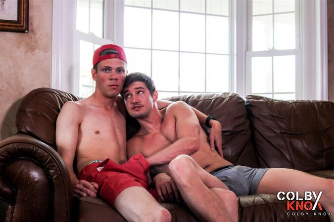 Colby Chambers connects with slim stud Cameron Taylor for a passionate session