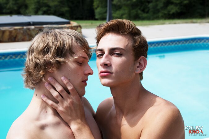 Scotty Knox finally gets Robin Moore alone and takes him hard by the pool