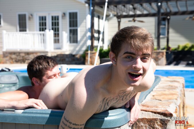 Colby Chambers joins Willy T by the hot tub and moves the action poolside