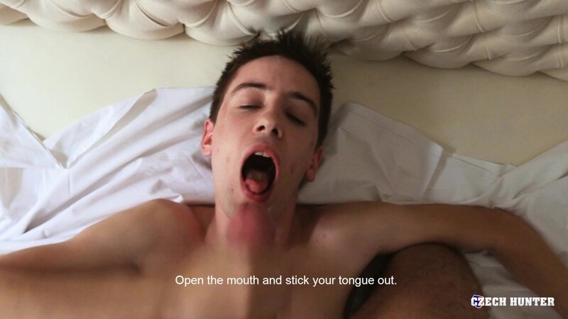 A bi Prague student shows off intense mouth and ass skills in bed