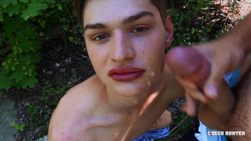 A nineteen year old cyclist gets his sweet teenage ass drilled on grass