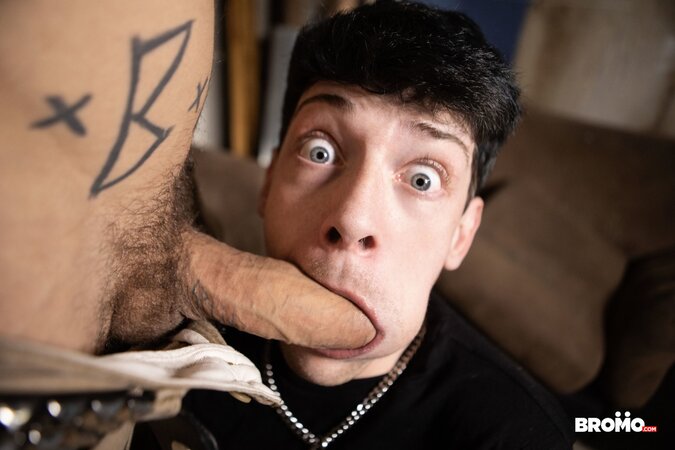 Bo Sinn punishes Edward Terrent after a skateboard wipeout turns kinky