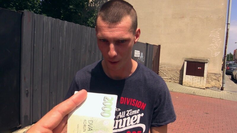 A supermarket worker from Slovakia gets his tight asshole taken outdoors
