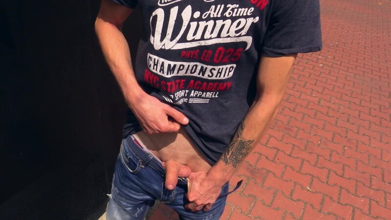 A supermarket worker from Slovakia gets his tight asshole taken outdoors