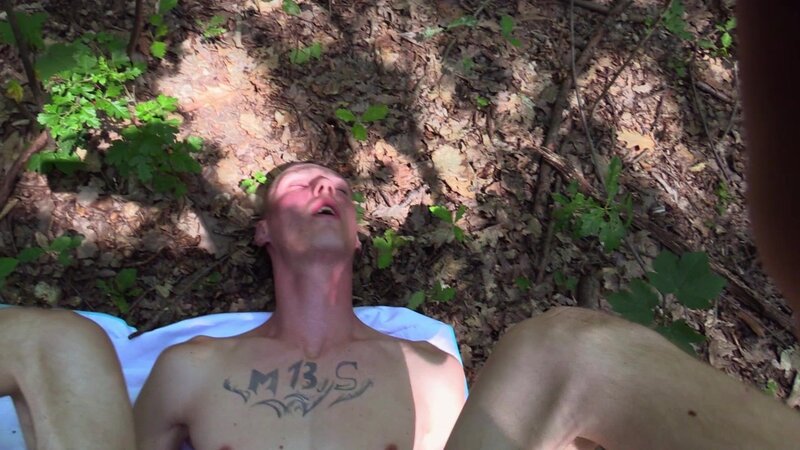 A supermarket worker from Slovakia gets his tight asshole taken outdoors