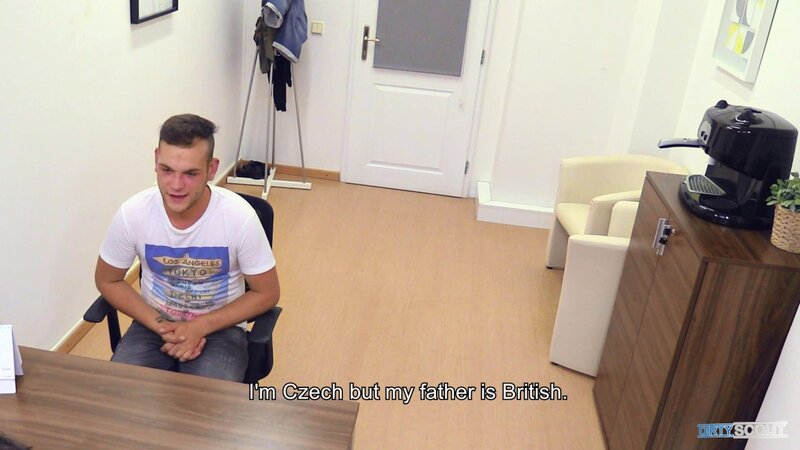 A lazy bricklayer gets his big balls drained during a job interview