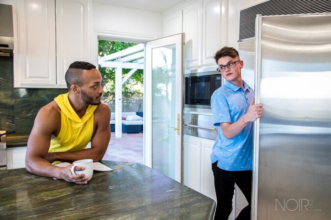 Dillon Diaz and Avery Jones sneak off to the bathroom for a bareback fuck