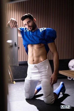 Leo Levine consoles rival QB Samm Fitness in the shower with dick