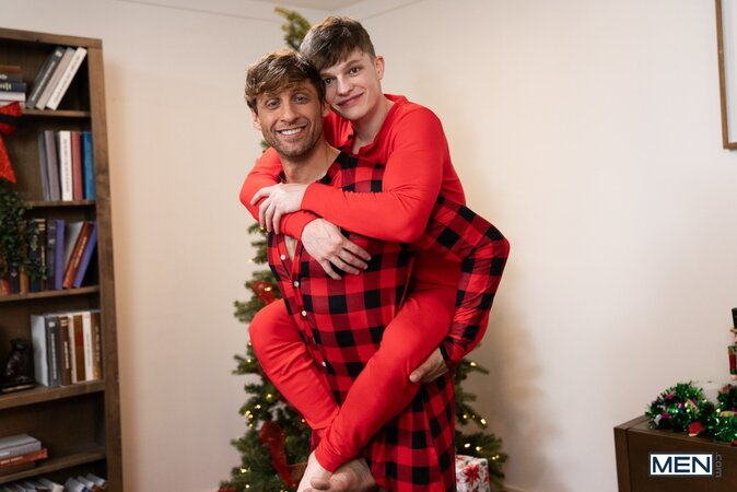 Dom King pounds the holiday hole of college student Jake Preston