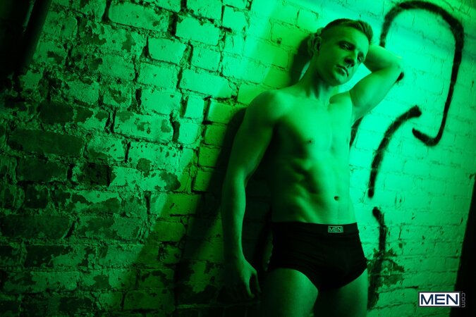 Late night rider Cole Black takes Serg Shepard inside for a wall pounding
