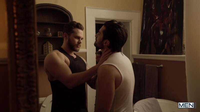 Matthew Camp and Liam Lee shower together before an intense bareback