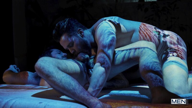 Matthew Camp and Liam Lee shower together before an intense bareback
