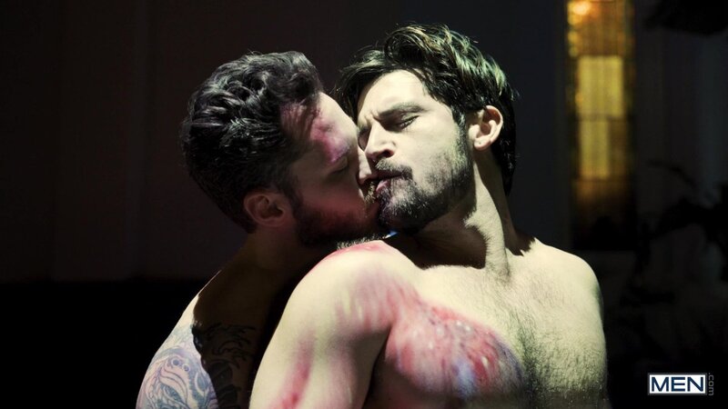 Matthew Camp and Liam Lee shower together before an intense bareback