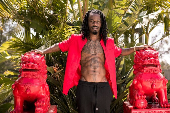 Black stud Fame opens up and shows his impressive package in an interview