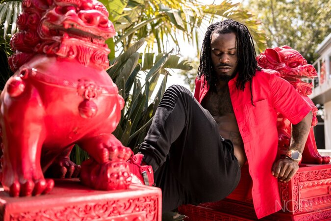 Black stud Fame opens up and shows his impressive package in an interview