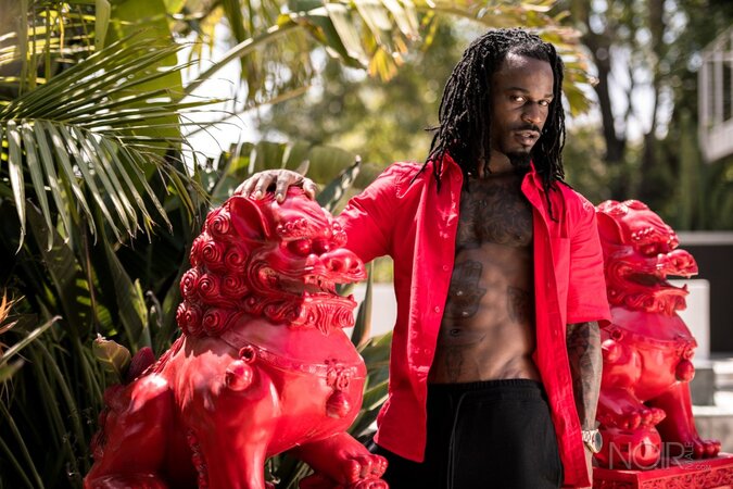 Black stud Fame opens up and shows his impressive package in an interview
