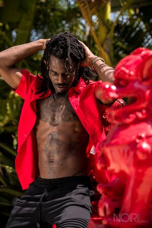 Black stud Fame opens up and shows his impressive package in an interview