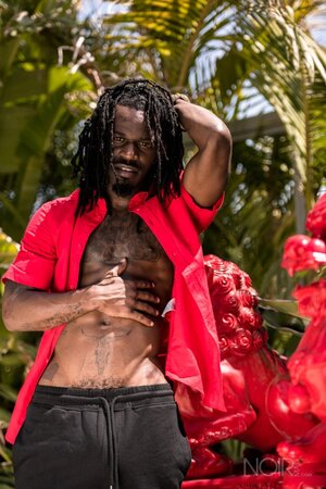 Black stud Fame opens up and shows his impressive package in an interview