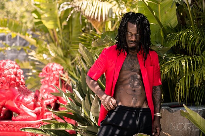 Black stud Fame opens up and shows his impressive package in an interview