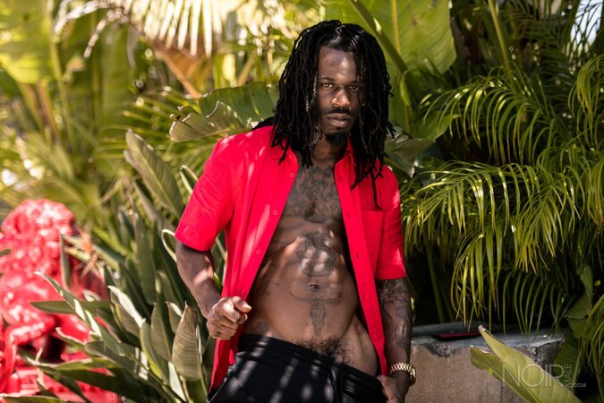 Black stud Fame opens up and shows his impressive package in an interview