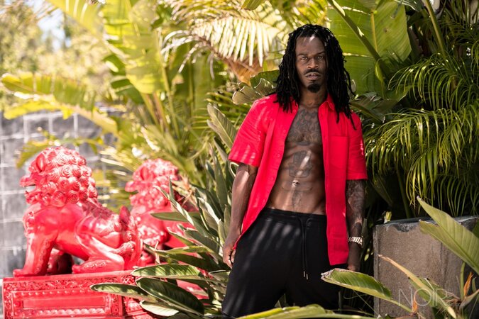 Black stud Fame opens up and shows his impressive package in an interview