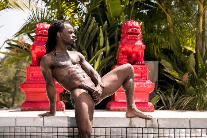 Black stud Fame opens up and shows his impressive package in an interview