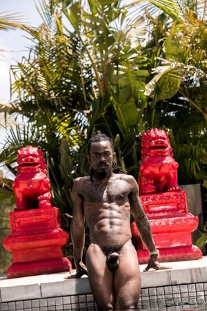 Black stud Fame opens up and shows his impressive package in an interview