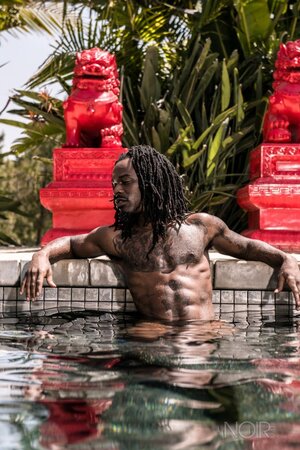 Black stud Fame opens up and shows his impressive package in an interview