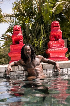 Black stud Fame opens up and shows his impressive package in an interview