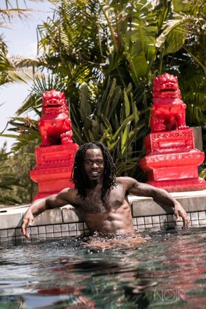 Black stud Fame opens up and shows his impressive package in an interview