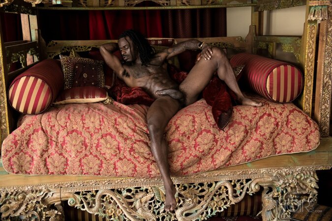 Black stud Fame opens up and shows his impressive package in an interview