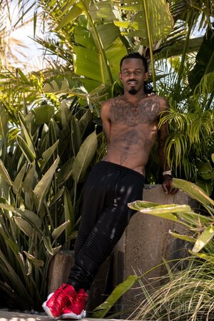 Black stud Fame opens up and shows his impressive package in an interview