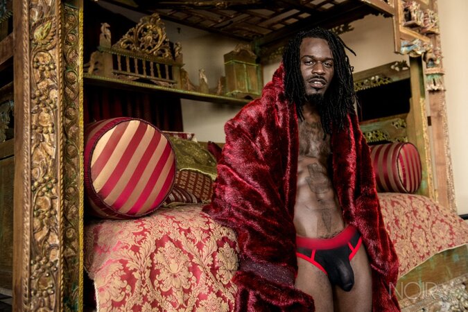 Black stud Fame opens up and shows his impressive package in an interview