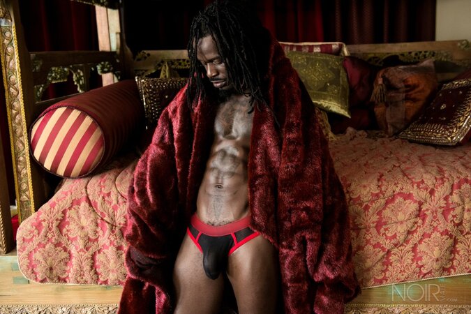 Black stud Fame opens up and shows his impressive package in an interview