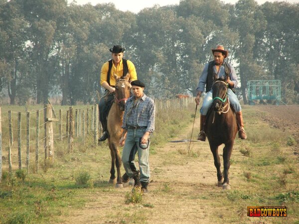 Cute guy fucked by two roadside cowboys