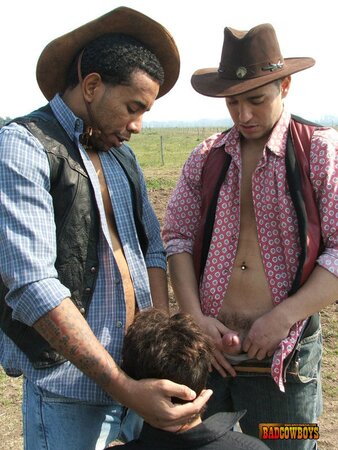 Guy tasting cowboys` dicks to the fullest