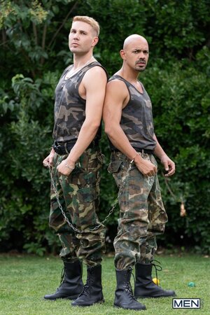 Jordan Fox Alexandro Cabrera and John Jai meet for military fun
