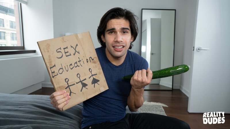 Stepson Ty Mitchell learns a hands-on sex ed lesson in the bathroom