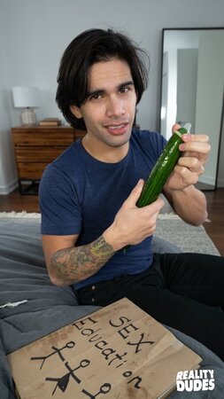 Stepson Ty Mitchell learns a hands-on sex ed lesson in the bathroom
