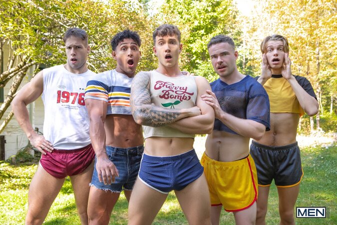 Kenzo Alvarez catches Finn August spying at camp and lets the secret hookup happen