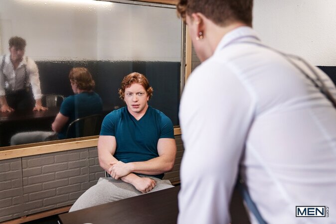 Felix Fox arrests Kyle Connors after a subway mishap and takes him to interrogation
