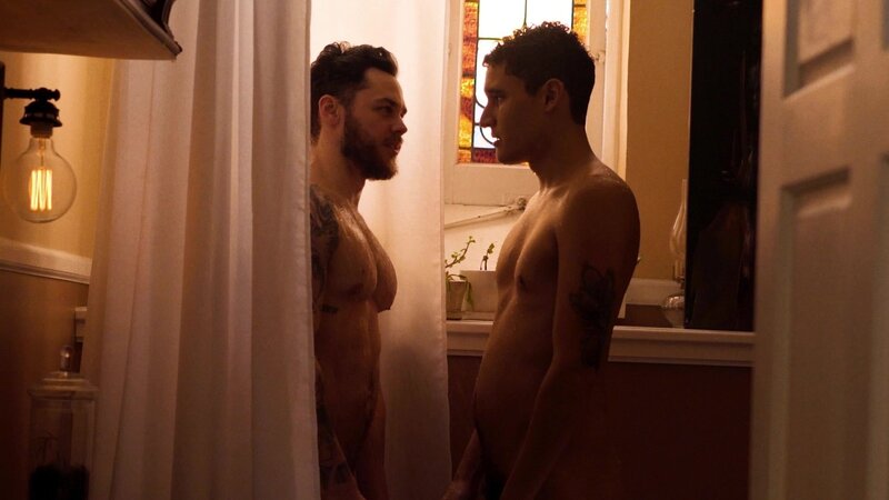 Matthew Camp takes a sweet shower with Enzo before a tender bedroom fuck