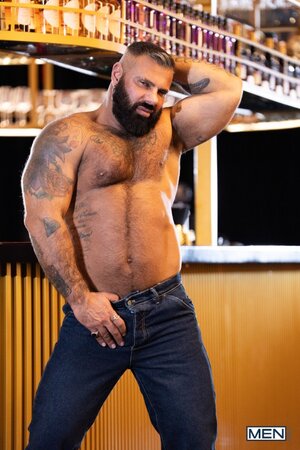 Alex Marte Kinkoer and PJ Knox enjoy a loud bar beef threesome